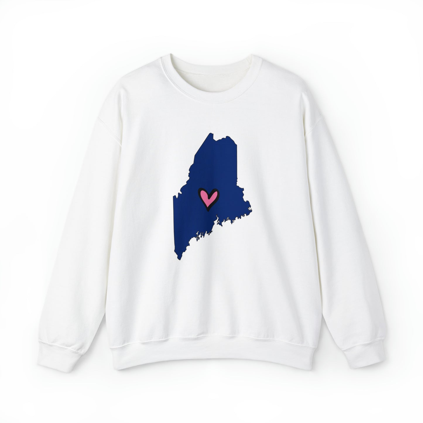 Maine Love (blue) Unisex Heavy Blend™ Crewneck Sweatshirt