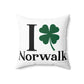 I Clover Norwalk Spun Polyester Square Pillow