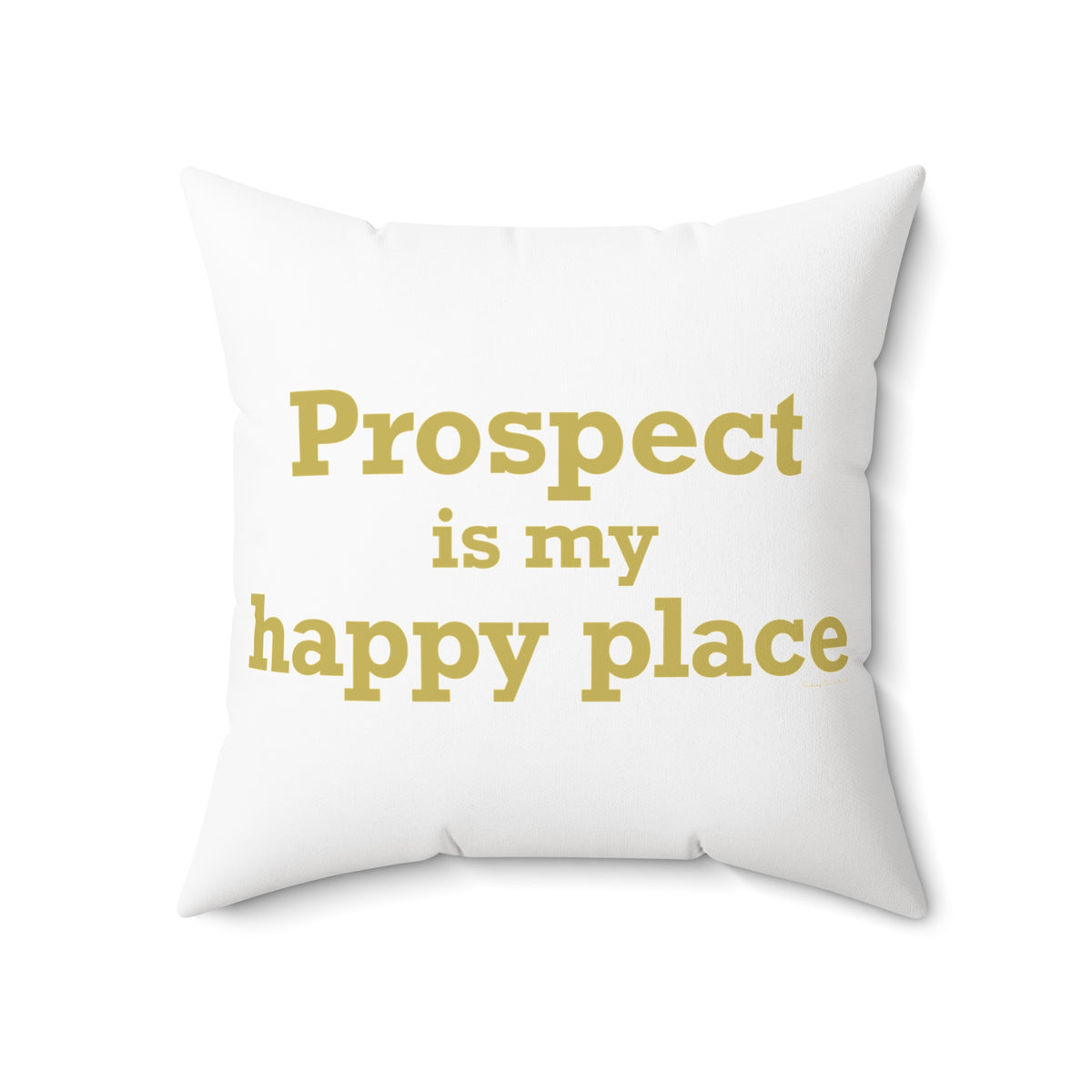 Prospect is My Happy Place Polyester Square Pillow