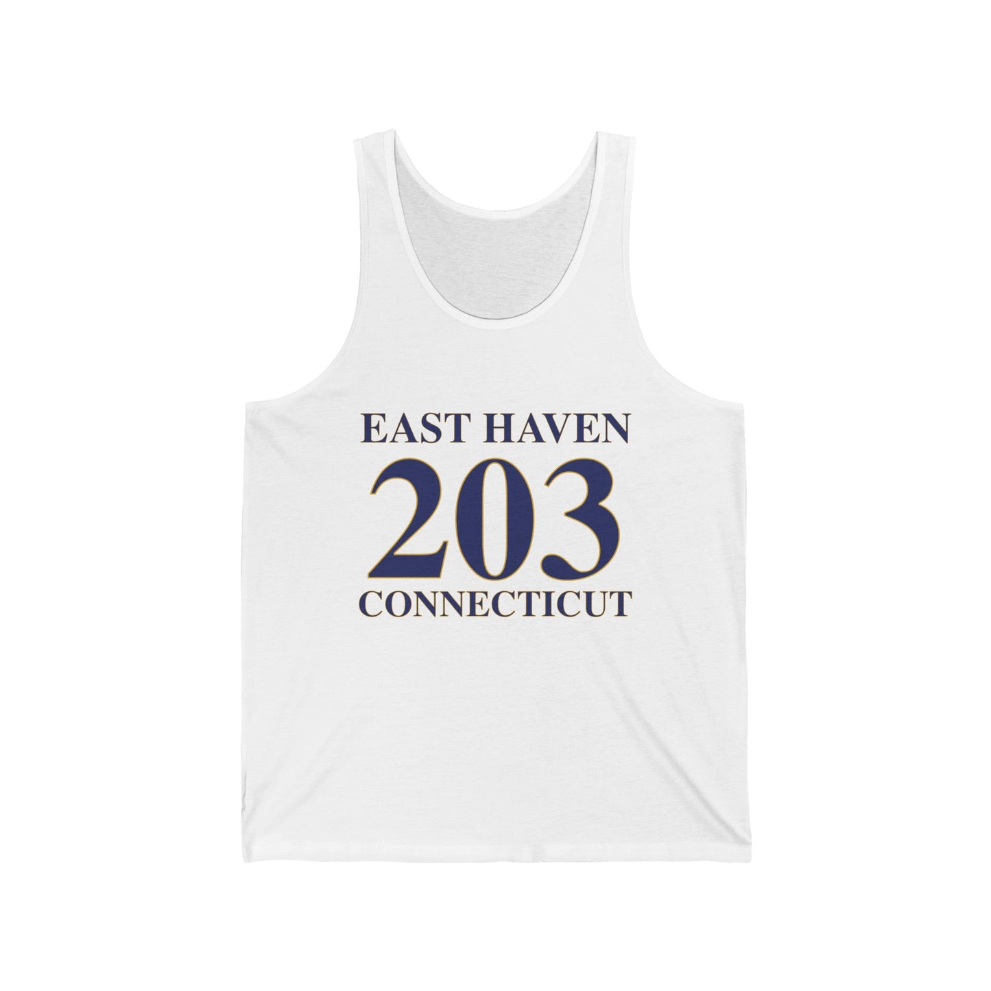 East Haven 203 Connecticut Unisex Jersey Tank