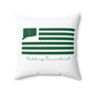 Redding Connecticut St Patrick’s Day Flag Spun Polyester Square Pillow