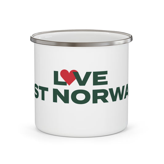 Love East Norwalk Enamel Camping Mug