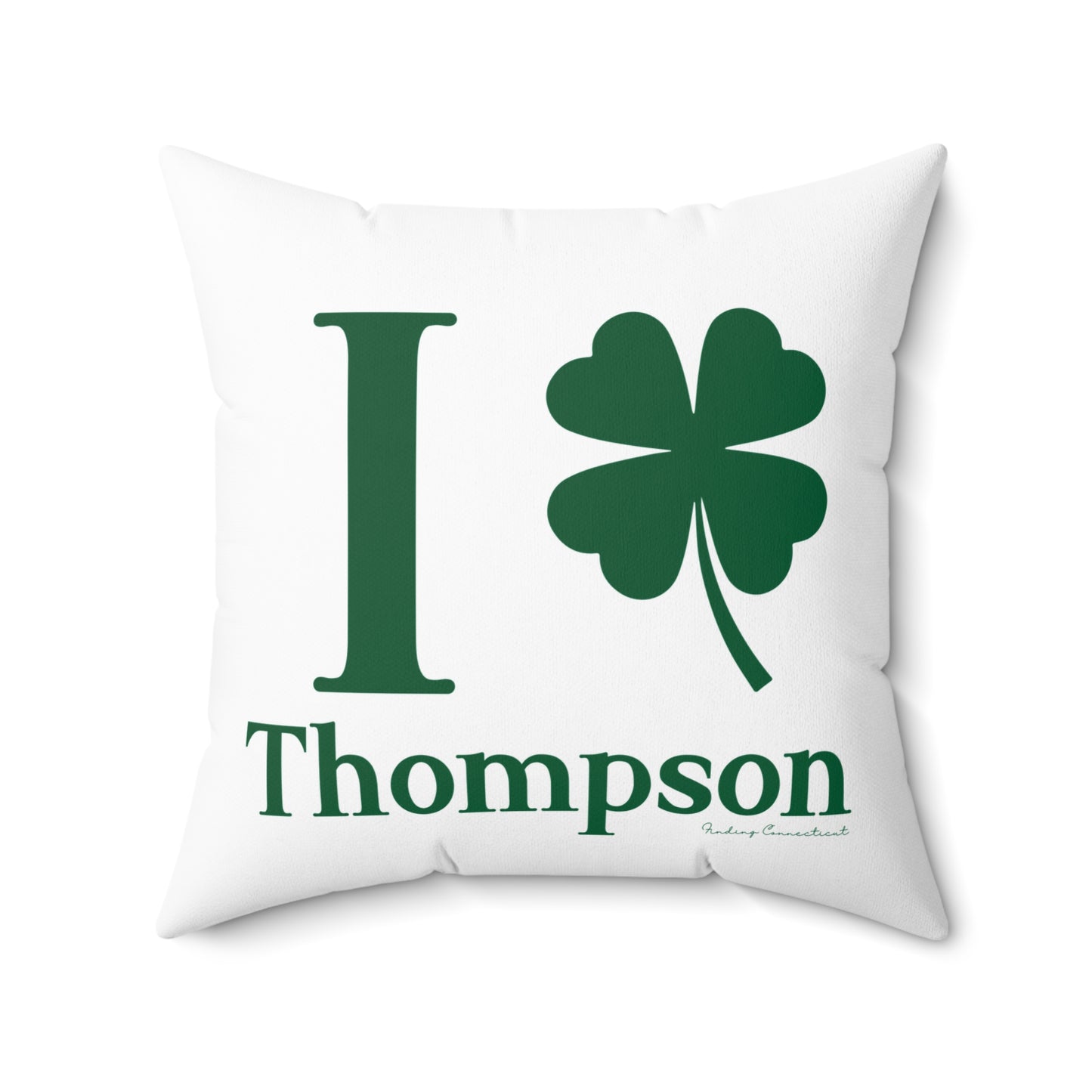 I Clover Thompson Spun Polyester Square Pillow