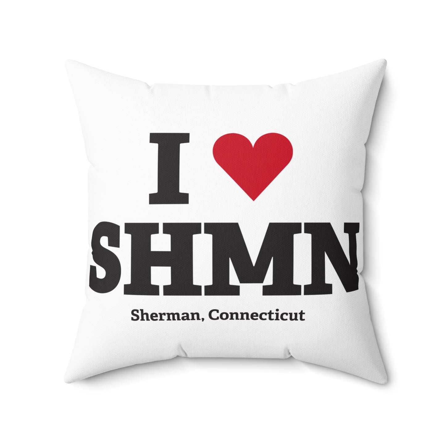 I Heart SHMN Spun Polyester Square Pillow