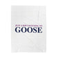 Just a kid listening to Goose  - Blue & Purple Velveteen Plush Blanket