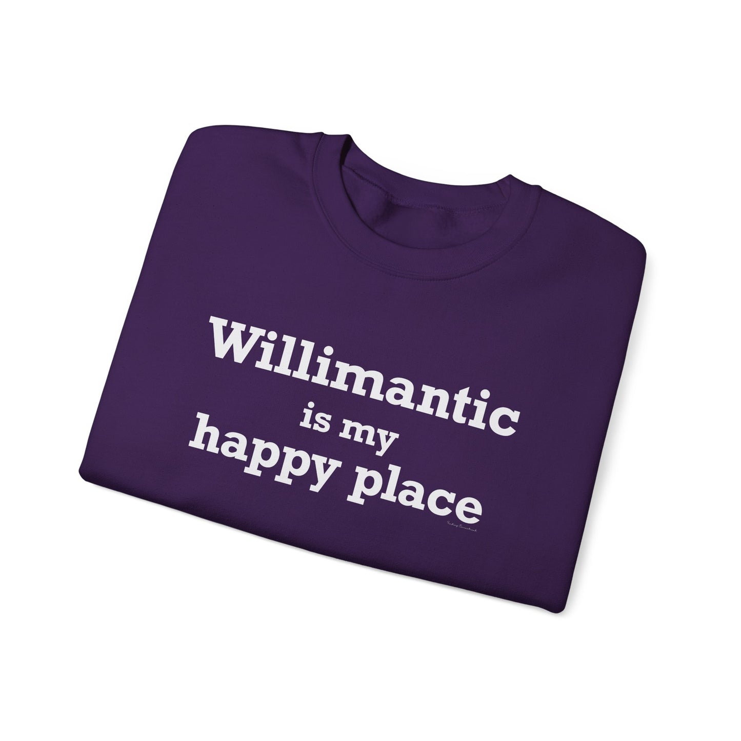 Willimantic is My Happy Place Unisex Heavy Blend™ Crewneck Sweatshirt