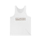 Just a kid from Middletown Unisex Jersey Tank