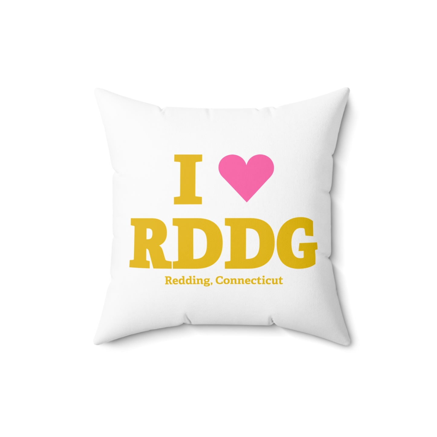 I Heart RDDG Spun Polyester Square Pillow