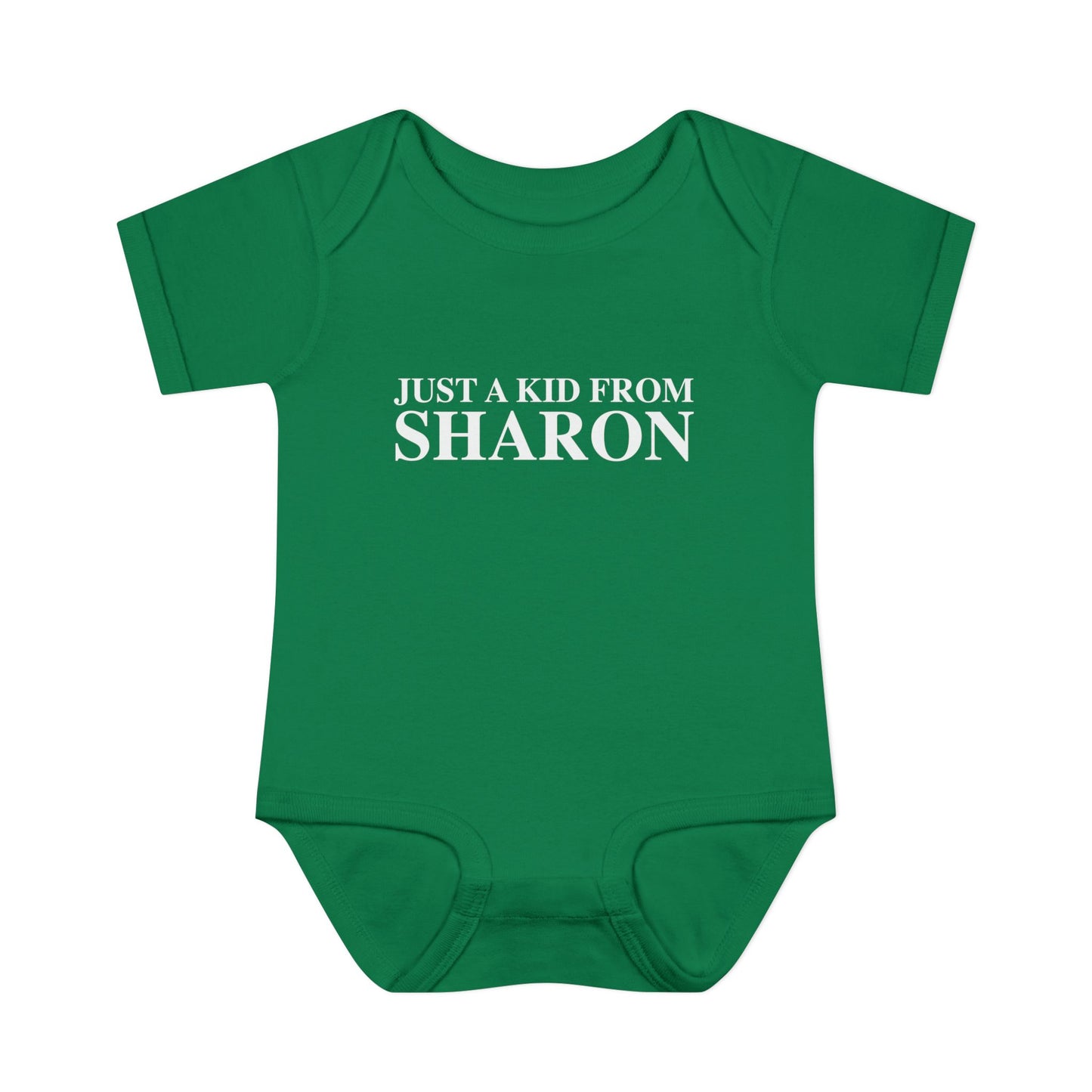 Just a kid from Sharon Infant Baby Rib Bodysuit