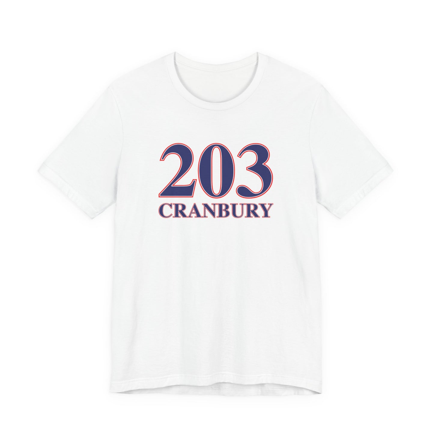 203 Cranbury Red, White & Blue Unisex Jersey Short Sleeve T-Shirt