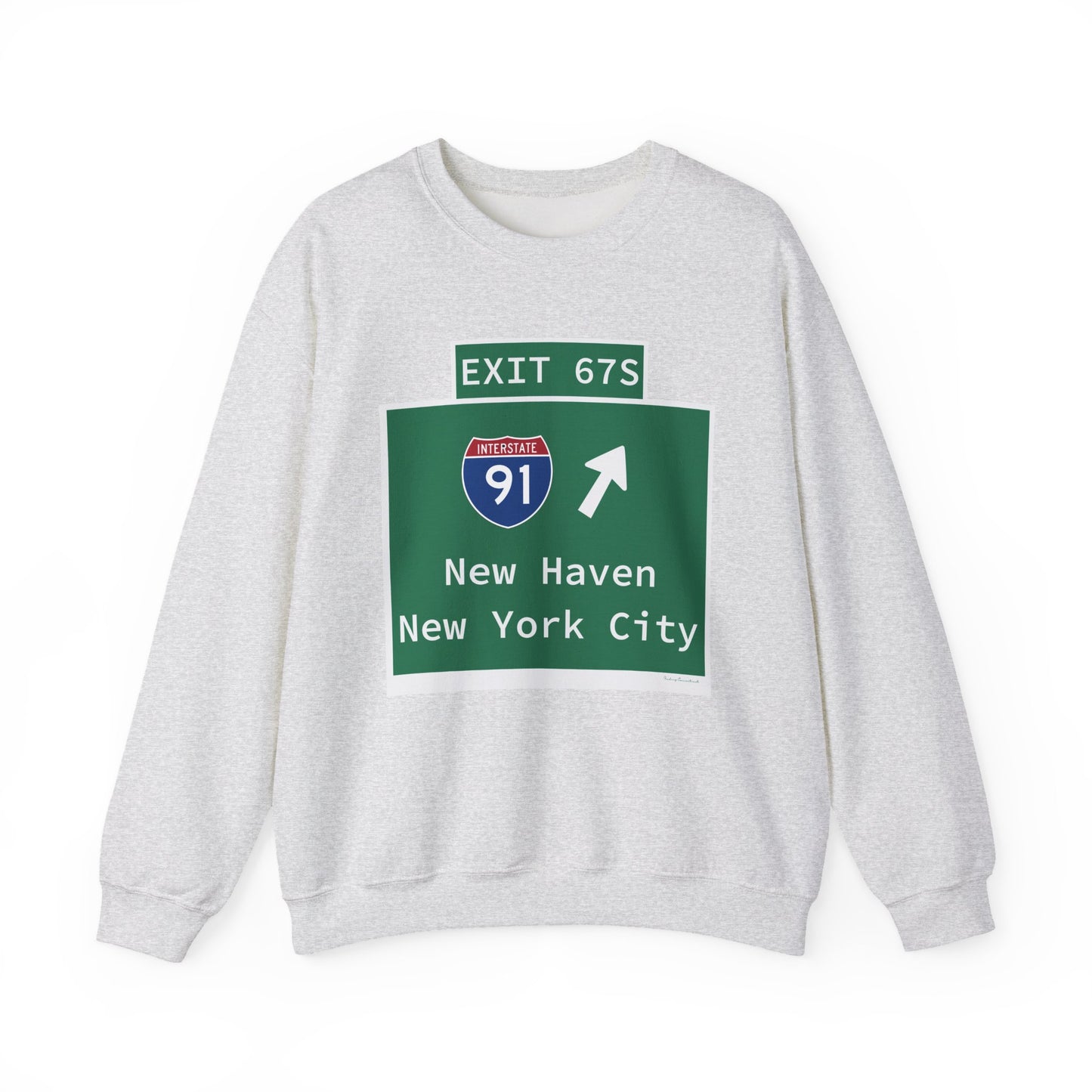 Vintage WCP Exit 67S Sign Unisex Heavy Blend™ Crewneck Sweatshirt