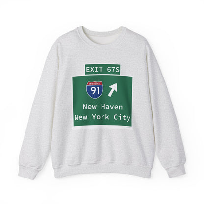 Vintage WCP Exit 67S Sign Unisex Heavy Blend™ Crewneck Sweatshirt