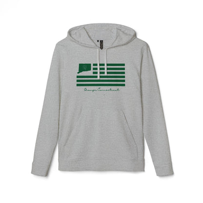 Orange Connecticut St. Patrick’s Day Flag adidas Unisex Fleece Hoodie