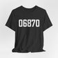 06870 - Greenwich CT Zip Code Unisex Jersey Short Sleeve T-Shirt
