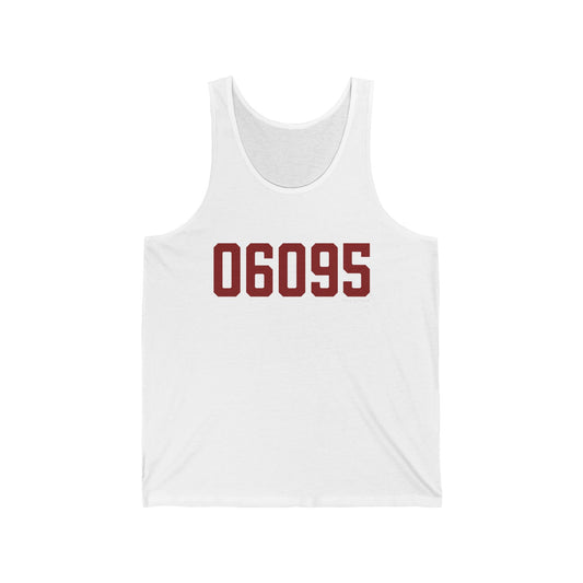 06095 Windsor Connecticut Zip Code Unisex Jersey Tank Top
