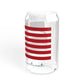 Trumbull Connecticut Flag Sipper Glass, 16oz