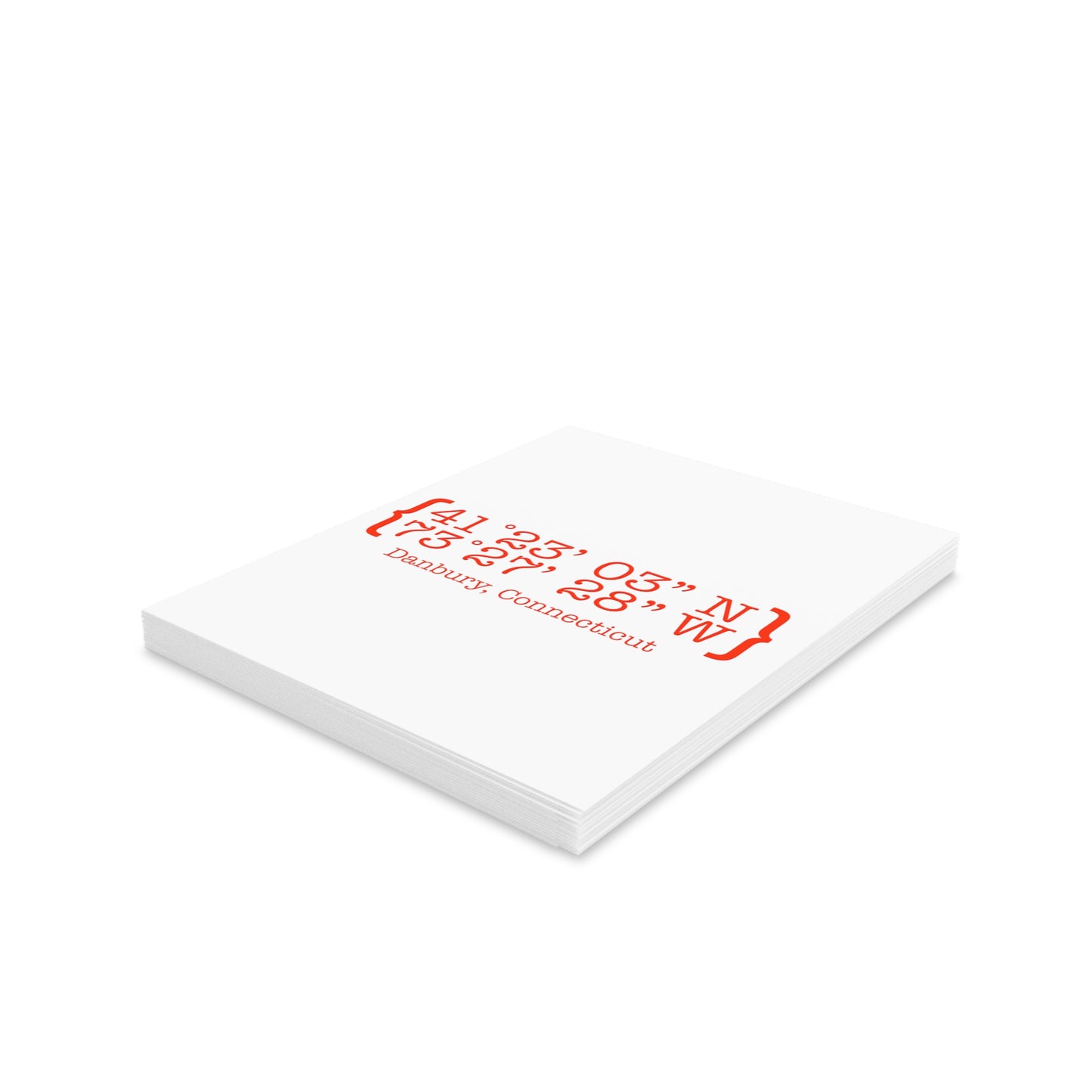 Danbury Coordinates Greeting cards (8, 16, and 24 pcs)