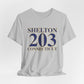 Shelton 203 Connecticut Unisex Jersey Short Sleeve Tee