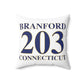 Branford 203 Connecticut Polyester Square Pillow