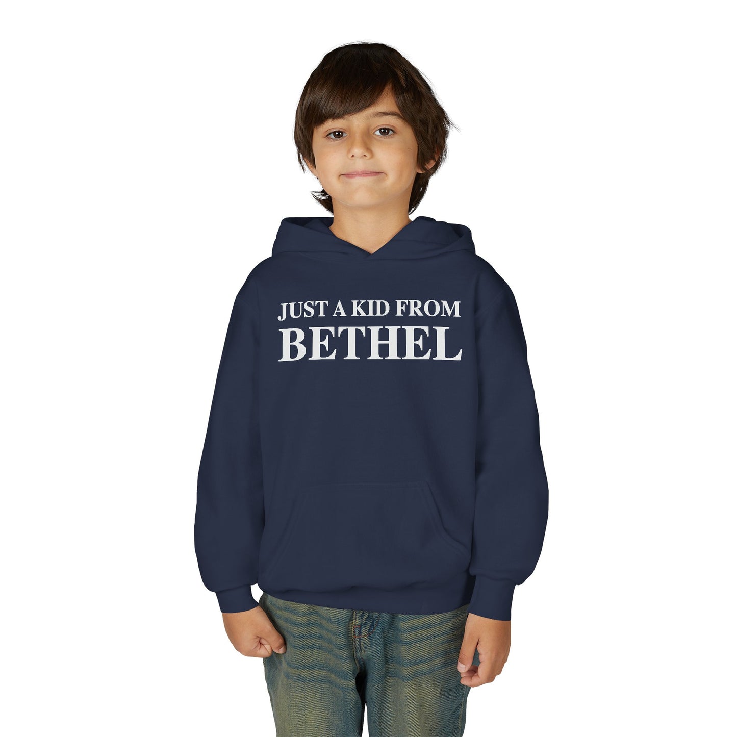 Just a kid from Bethel Youth Heavy Blend Hooded Sweatshirt