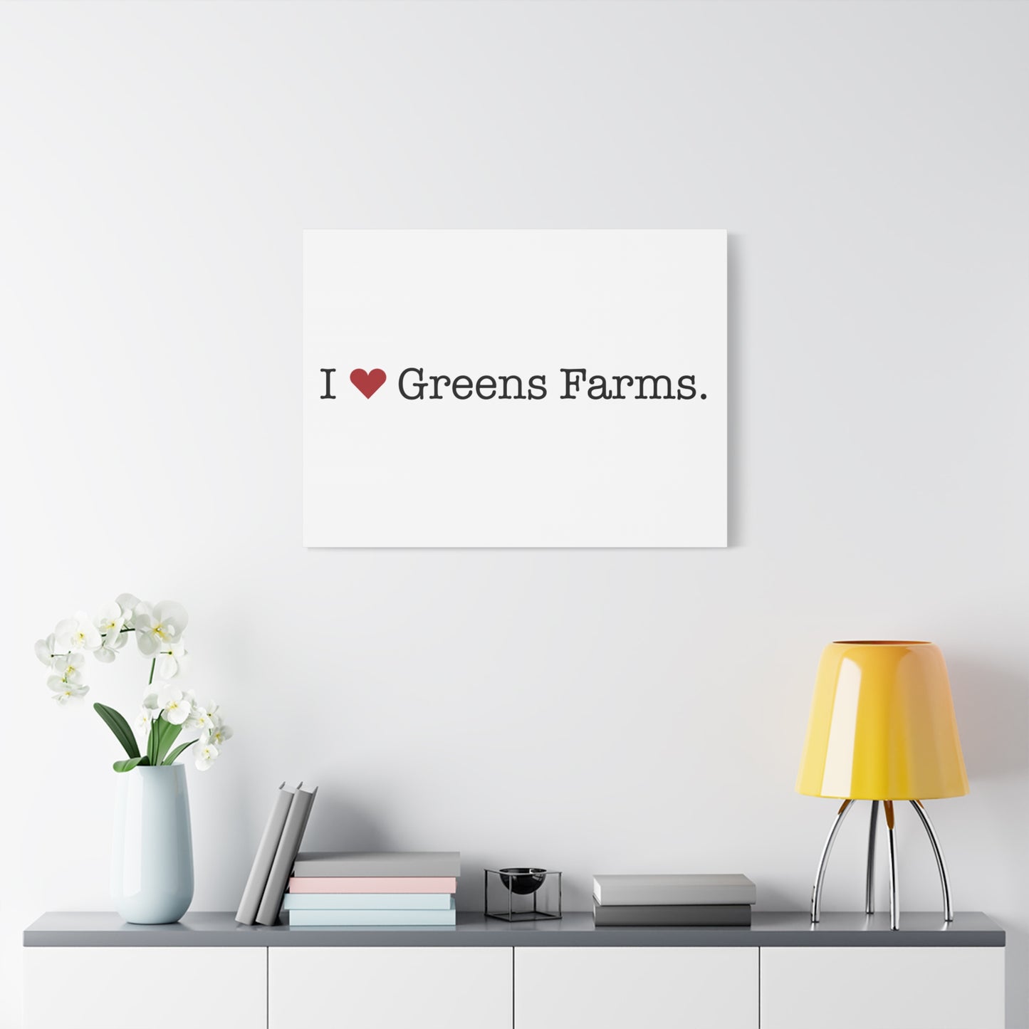 I Heart Greens Farms. Matte Canvas, Stretched, 1.25"
