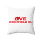Love Greenfield Hill Spun Polyester Square Pillow