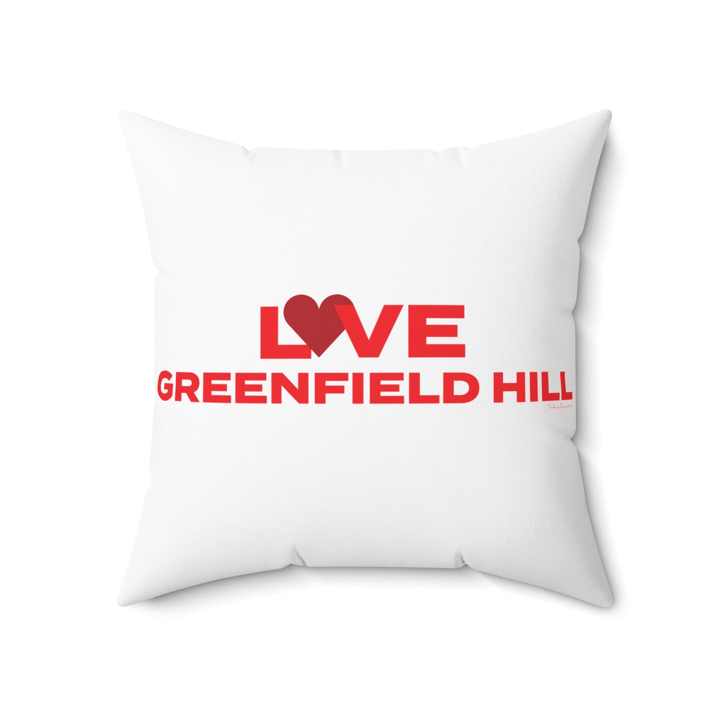 Love Greenfield Hill Spun Polyester Square Pillow