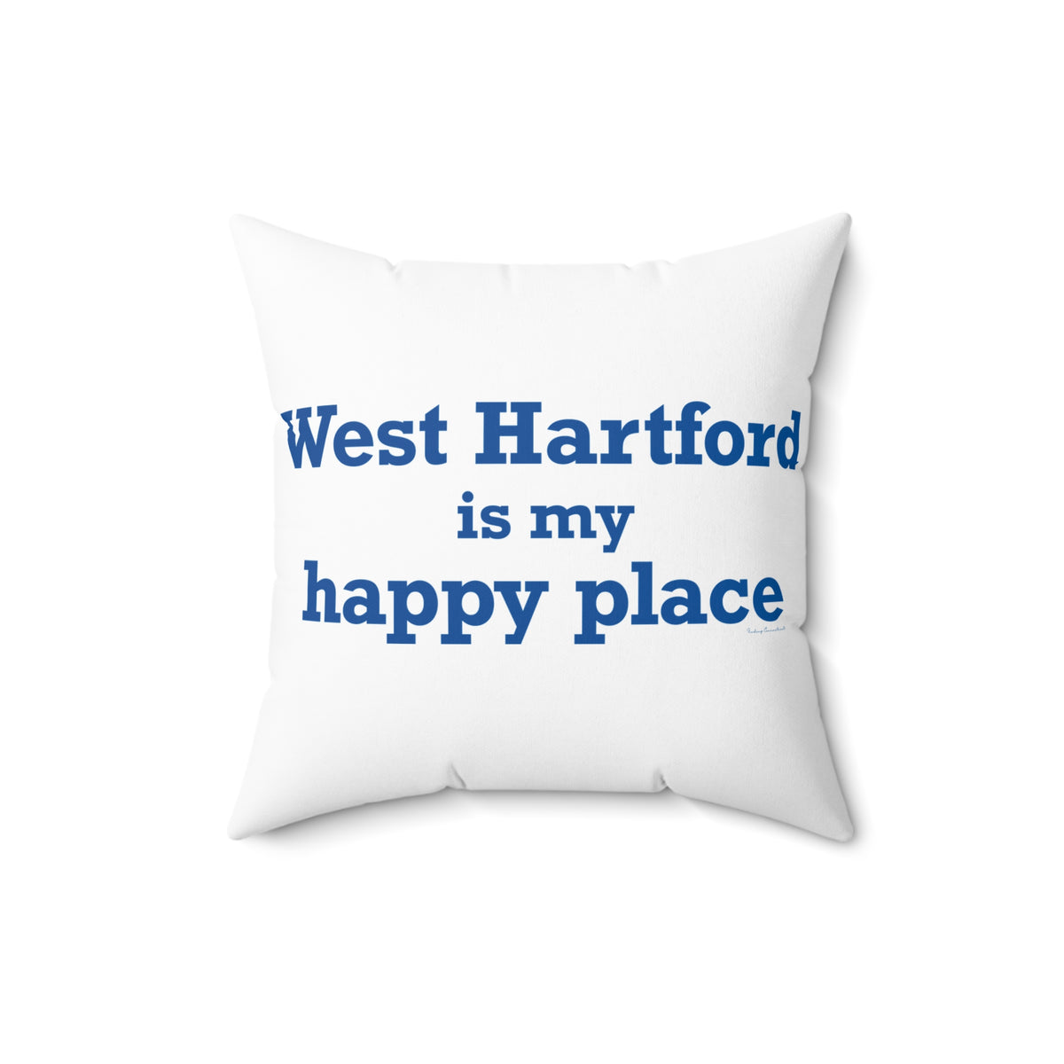 West Hartford is My Happy Place Polyester Square Pillow