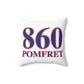 860 Pomfret Red, White & Blue Spun Polyester Square Pillow