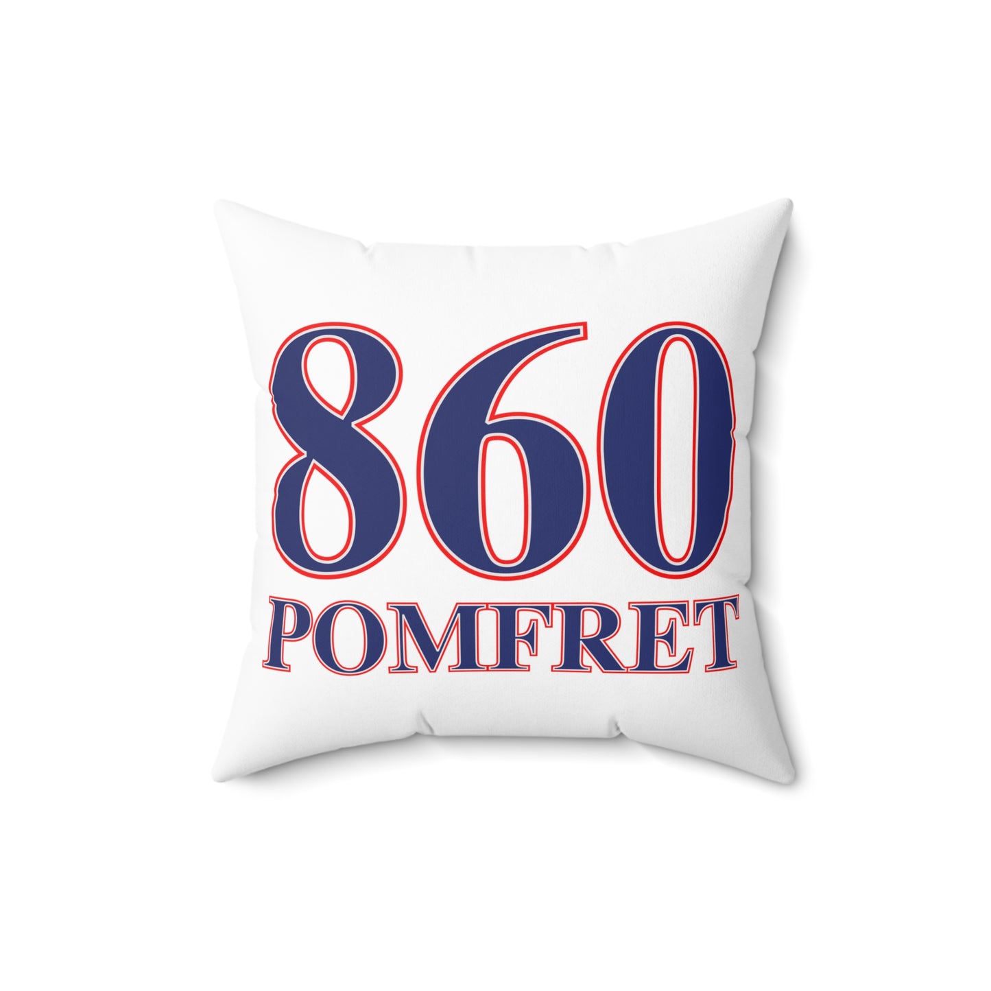 860 Pomfret Red, White & Blue Spun Polyester Square Pillow