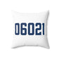 06021 Colebrook Connecticut Zip Code Polyester Square Pillow