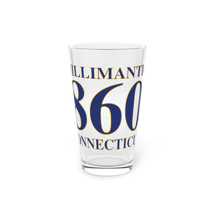 Willimantic 860 Connecticut Pint Glass, 16oz