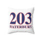 203 Waterbury Red White & Blue Spun Polyester Square Pillow