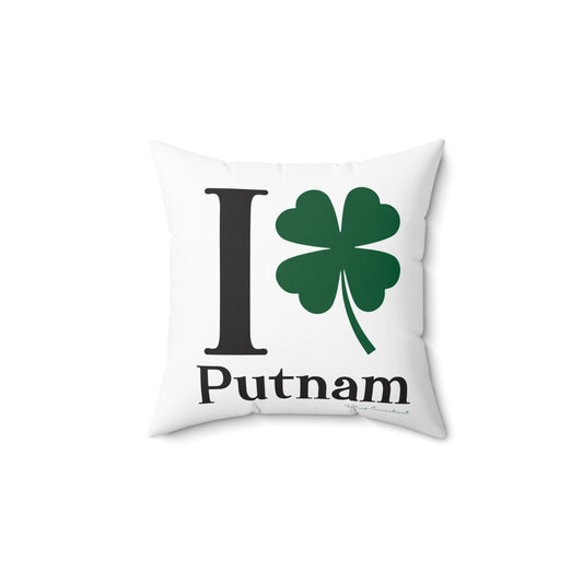 I Clover Putnam Spun Polyester Square Pillow