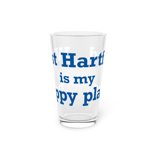 West Hartford is My Happy Place Pint Glass, 16oz