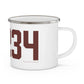 06234 Brooklyn Connecticut Zip Code Enamel Camping Mug