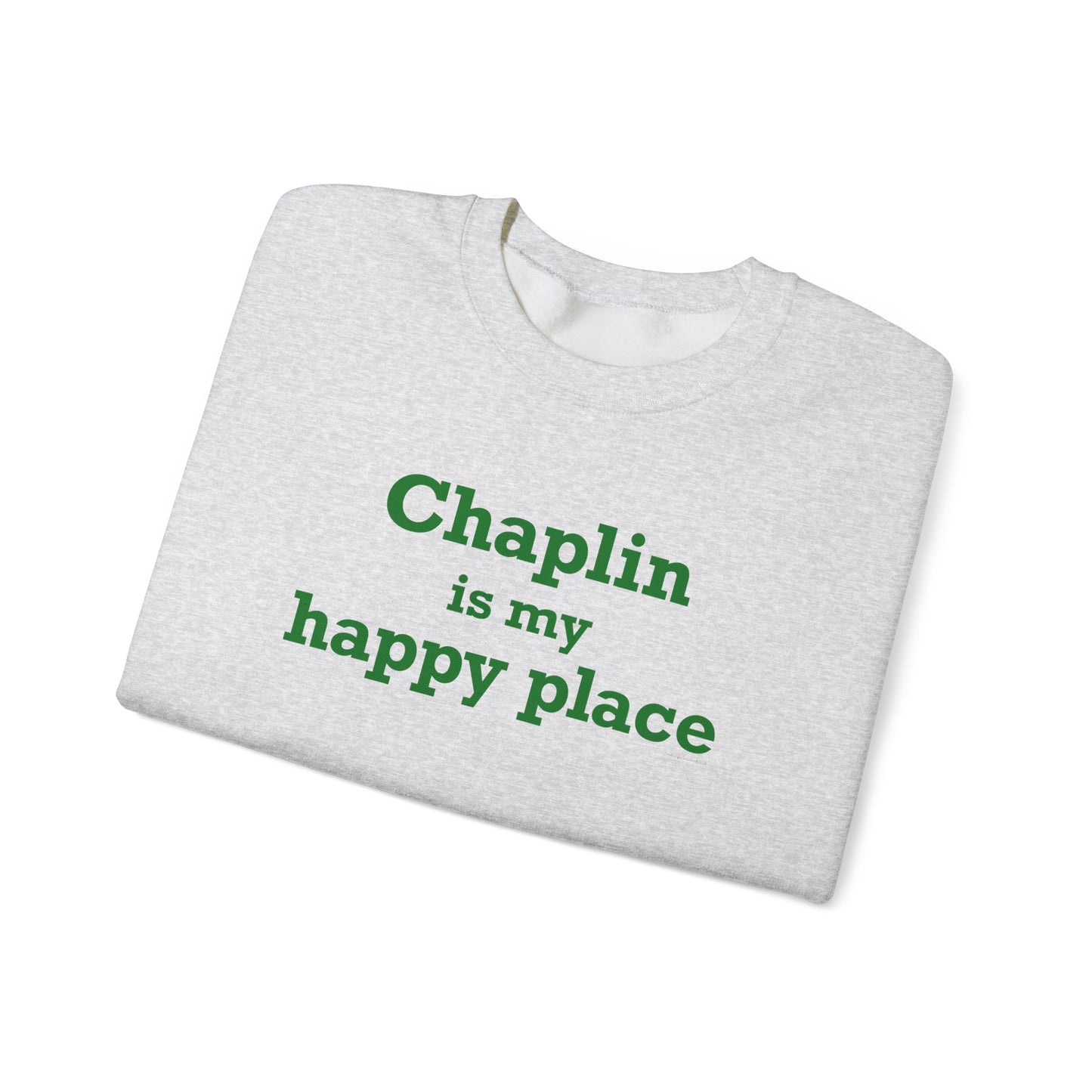 Chaplin is My Happy Place Unisex Heavy Blend™ Crewneck Sweatshirt