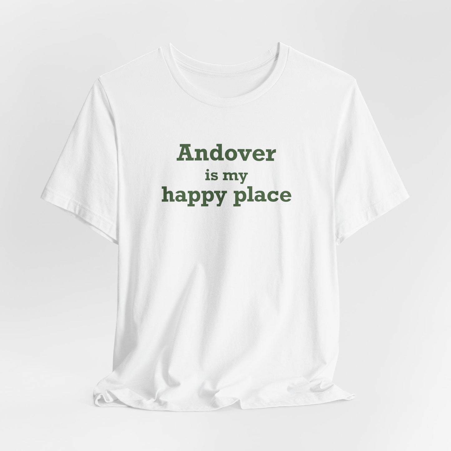 Andover is My Happy Place Unisex Jersey Short Sleeve T-Shirt