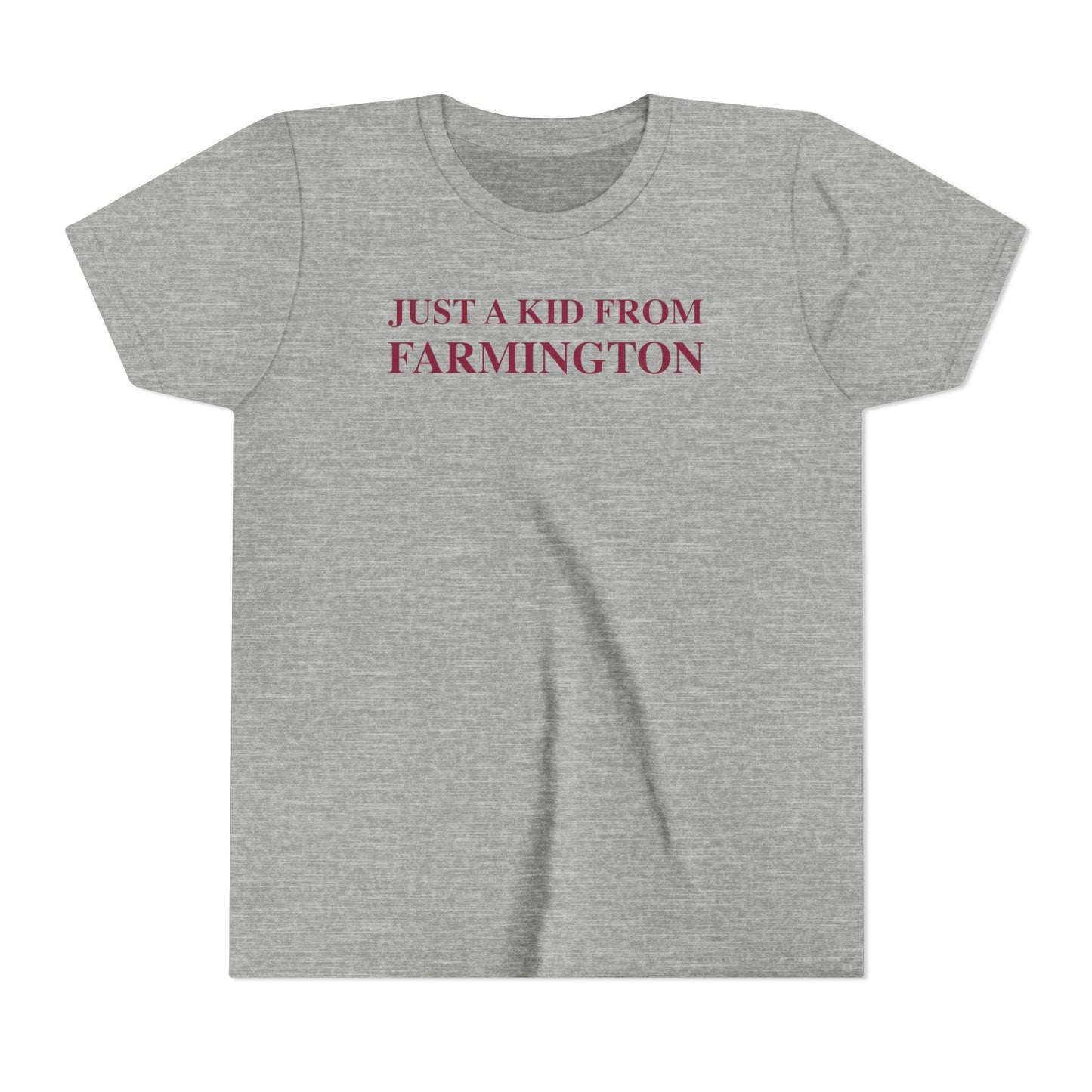 Just a kid from Farmington Youth Short Sleeve T-Shirt