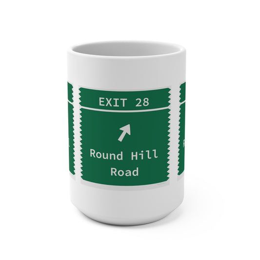 Vintage Merritt Parkway Exit 28 Sign Mug 15oz