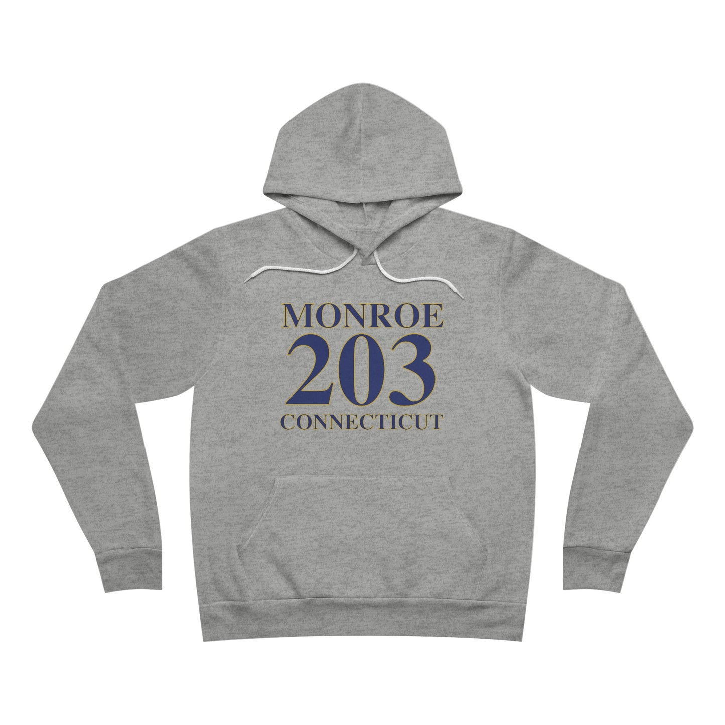 Monroe 203 Connecticut Unisex Sponge Fleece Pullover Hoodie