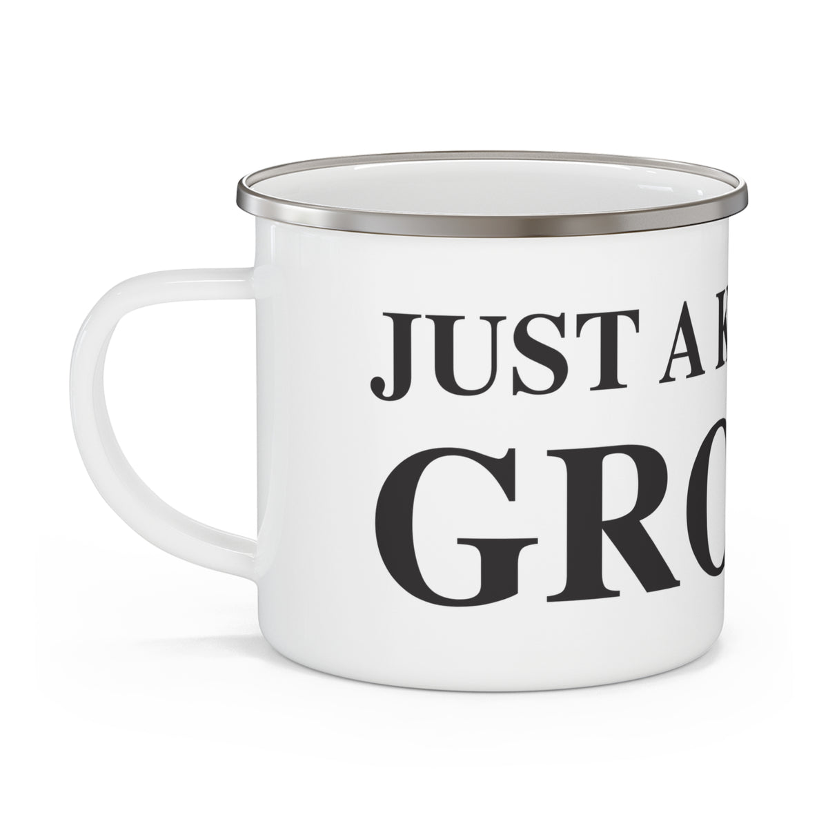 Just a kid from Groton Enamel Camping Mug