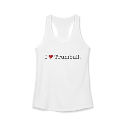 I Heart Trumbull. Women's Ideal Racerback Tank Top