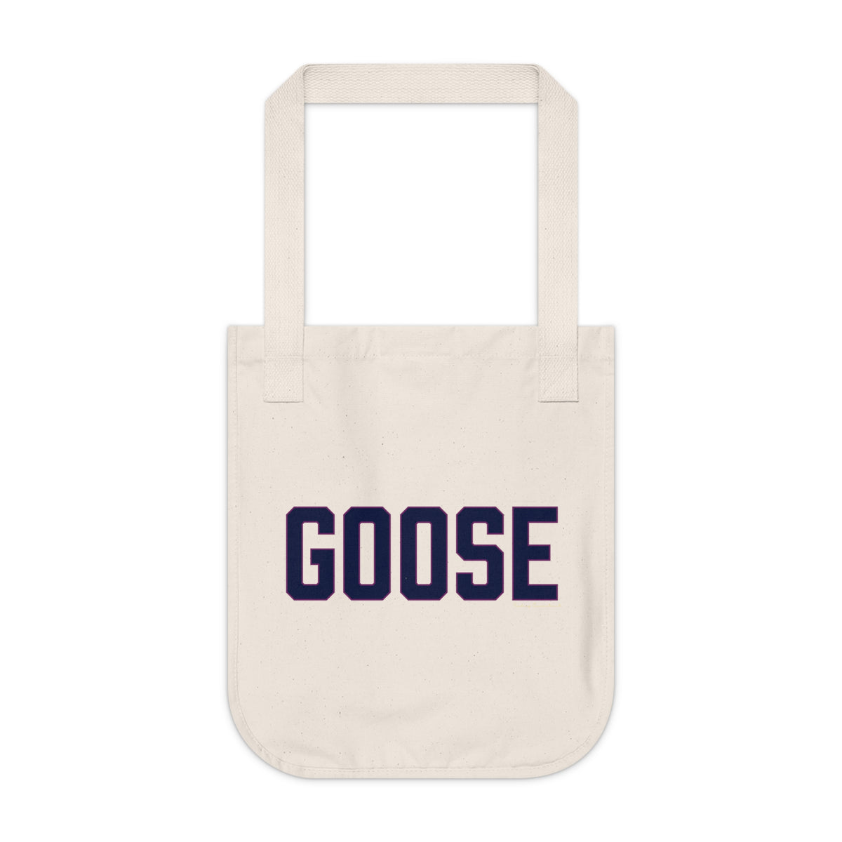 Goose Zip Code - Blue & Purple Organic Canvas Tote Bag