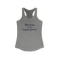 Warren is My Happy Place  Women's Ideal Racerback Tank Top