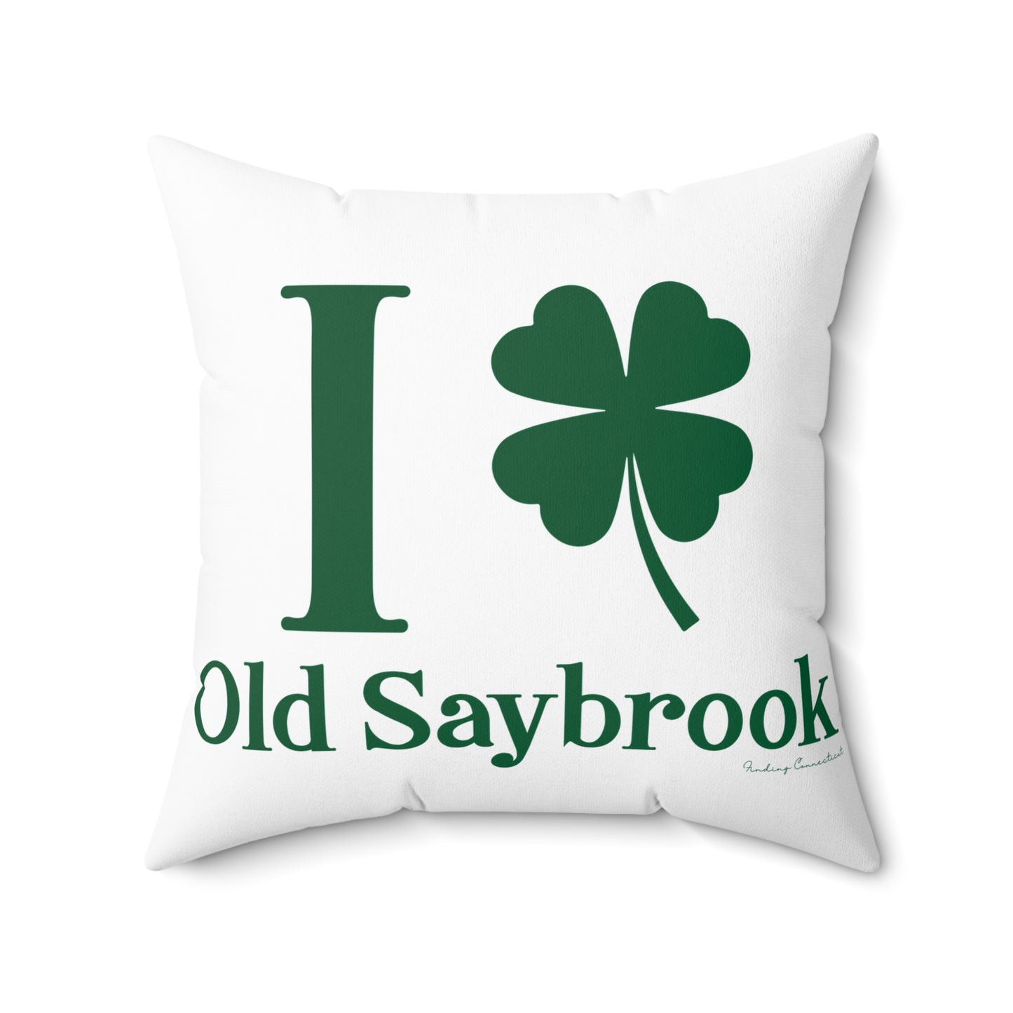 I Clover Old Saybrook Spun Polyester Square Pillow