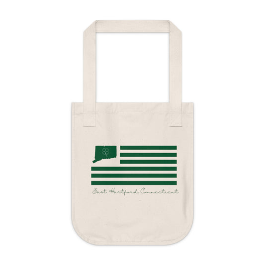 East Hartford Connecticut St. Patrick’s Day Flag Organic Canvas Tote Bag