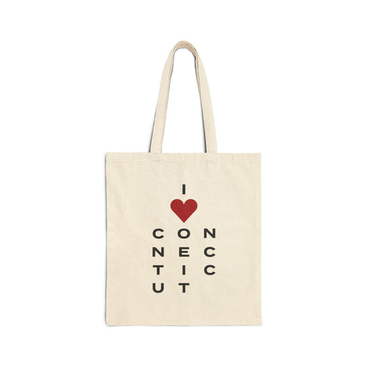 Connecticut Vision Cotton Canvas Tote Bag