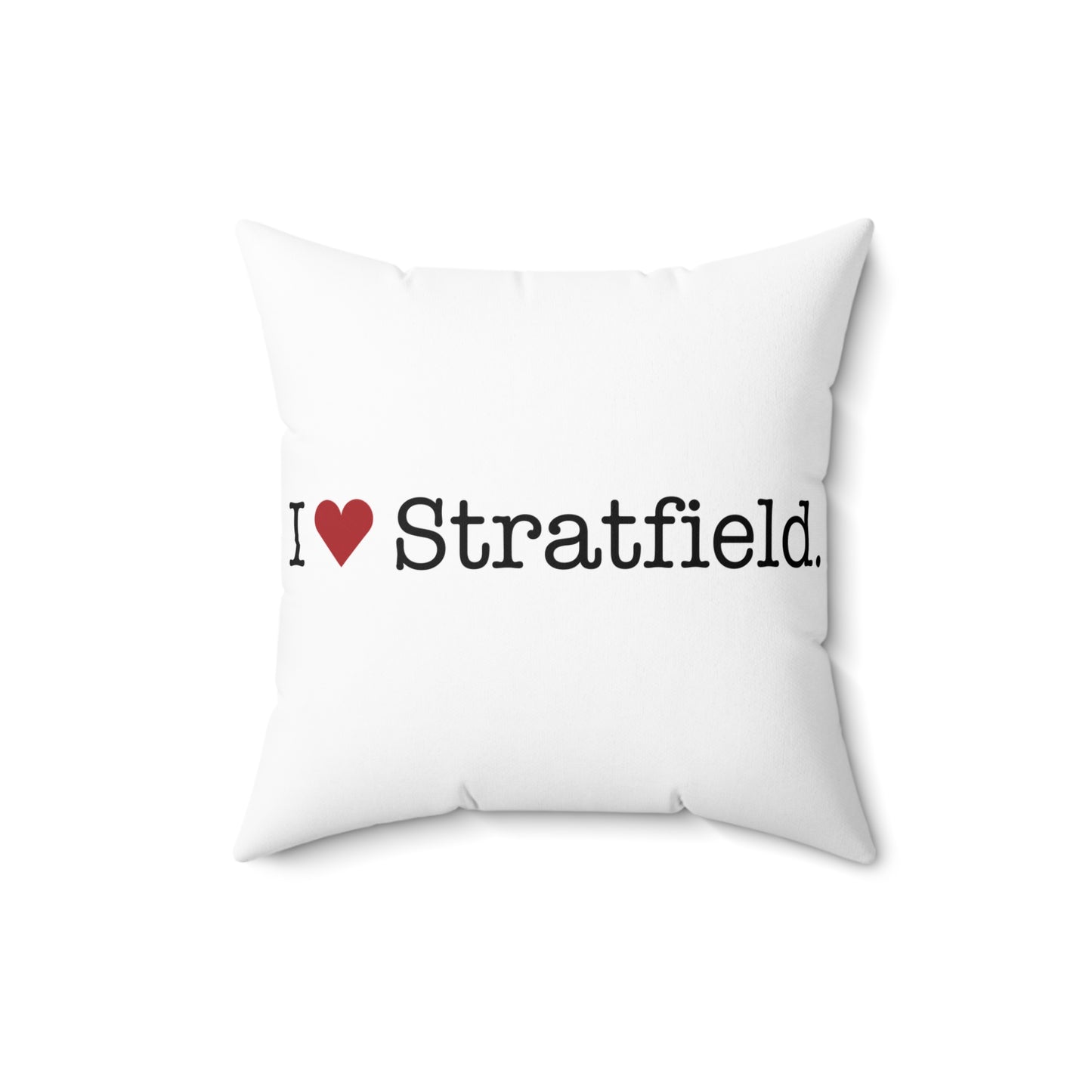 I Heart Stratfield. Spun Polyester Square Pillow