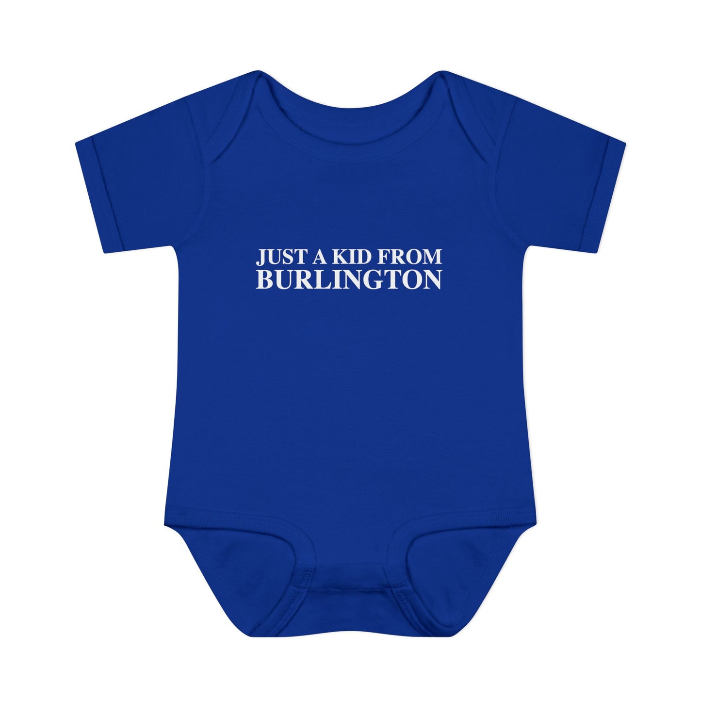 Just a kid from Burlington Infant Baby Rib Bodysuit